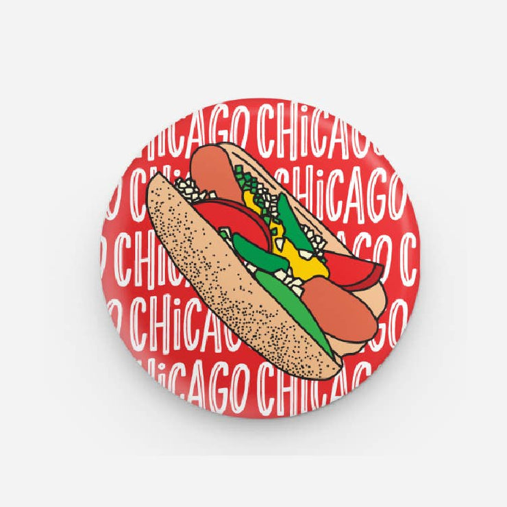 Chicago Hot Dog Button