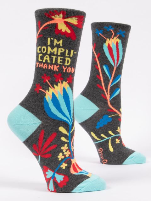 I'm Complicated, Thank You W-Crew Socks