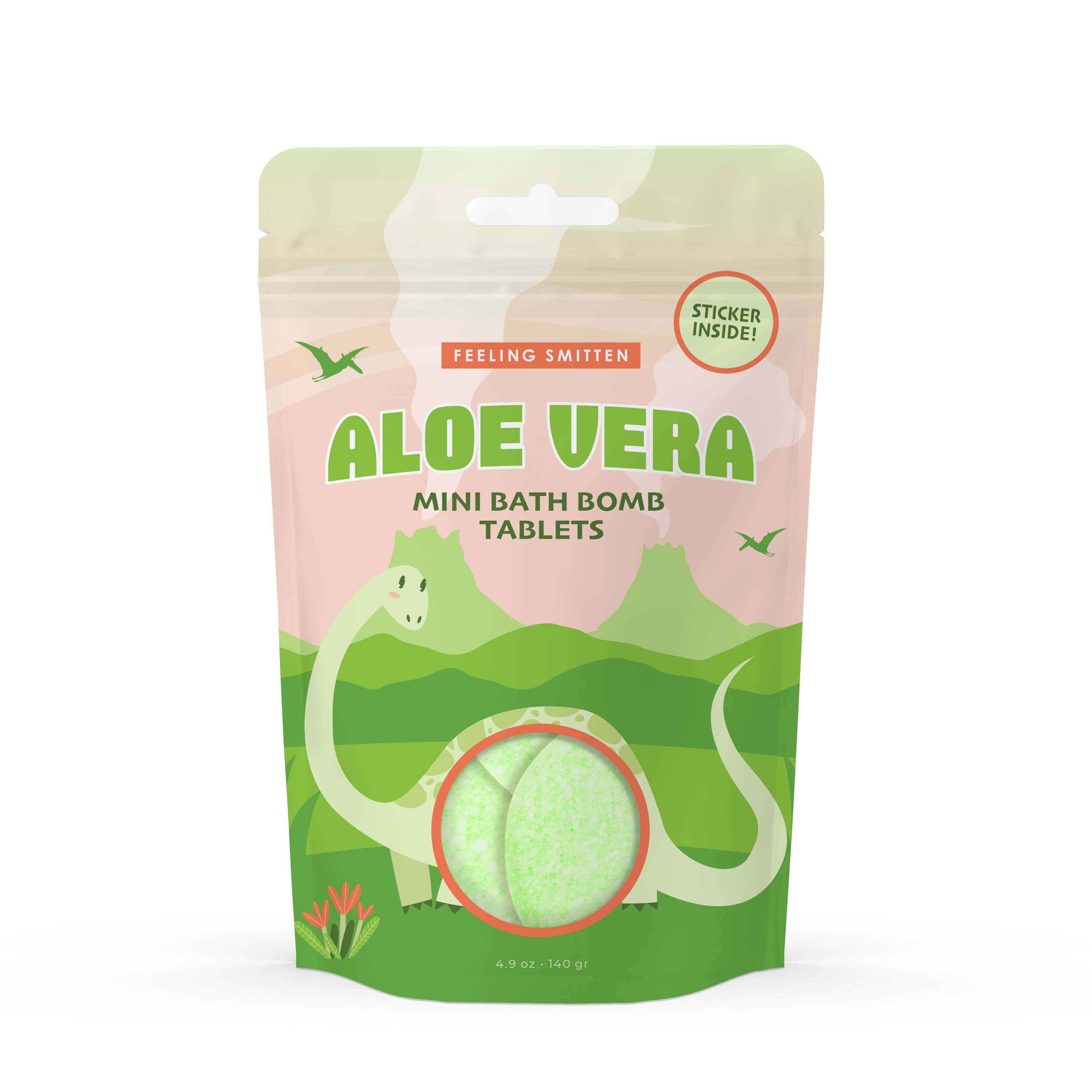 Kids Aloe Vera Dino Bath Bomb Tablets