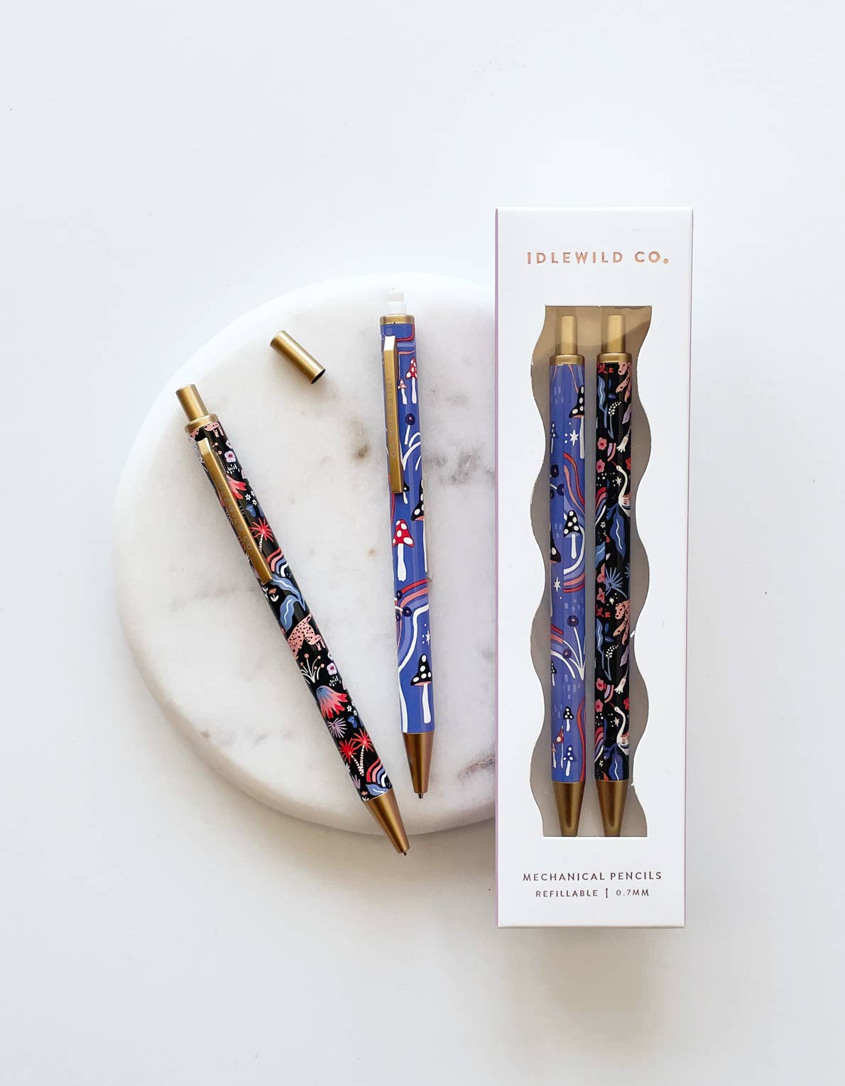 MUSHROOM MENAGERIE MECHANICAL PENCILS