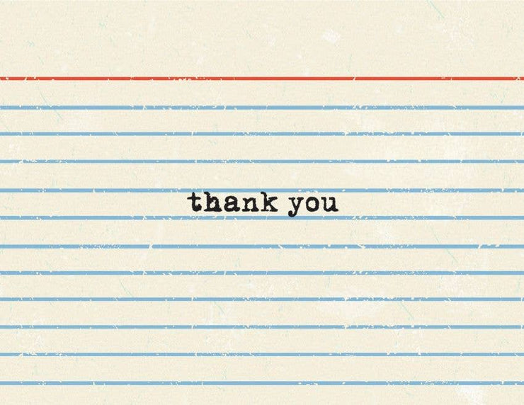 Index Thank You Card