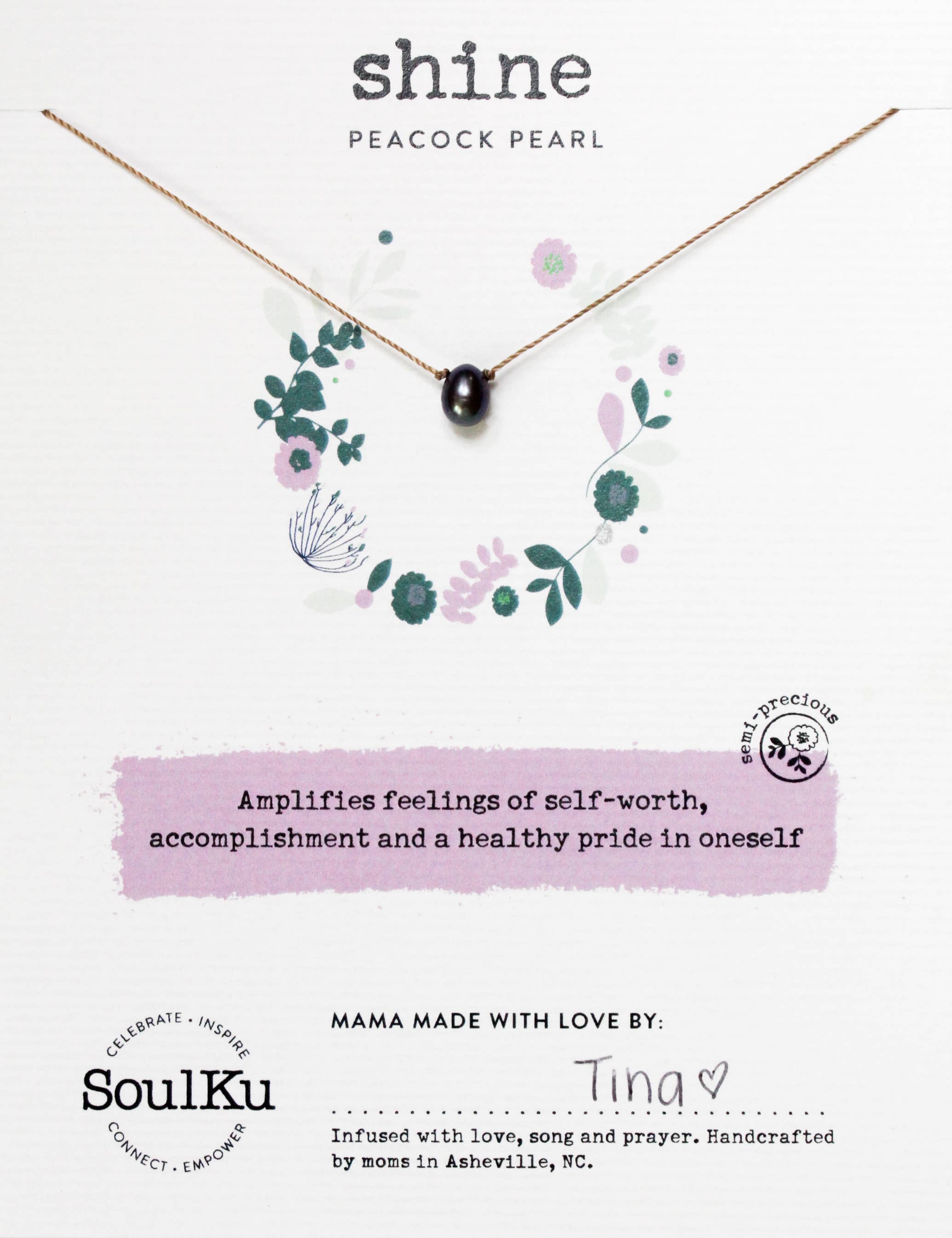 Peacock Pearl Soul-Full of Light Necklace for Shine