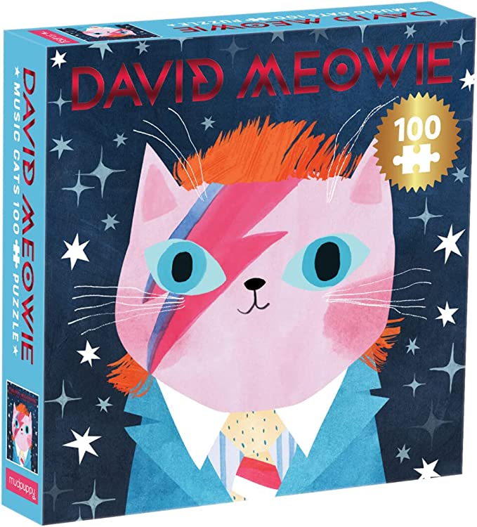 David Meowie Music Cats 100 Piece Puzzle