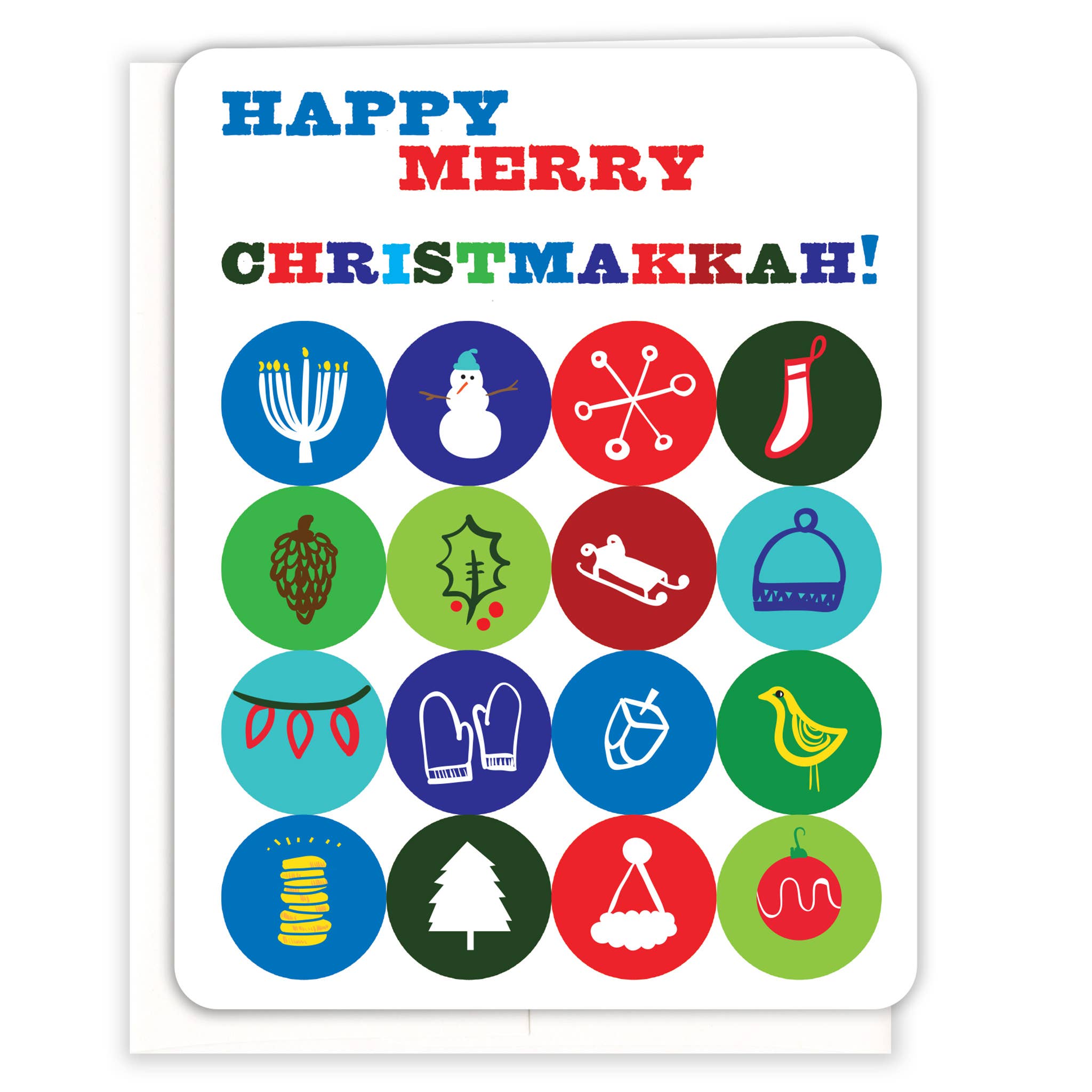 Christmakkah Hanukkah Card - One Strange Bird