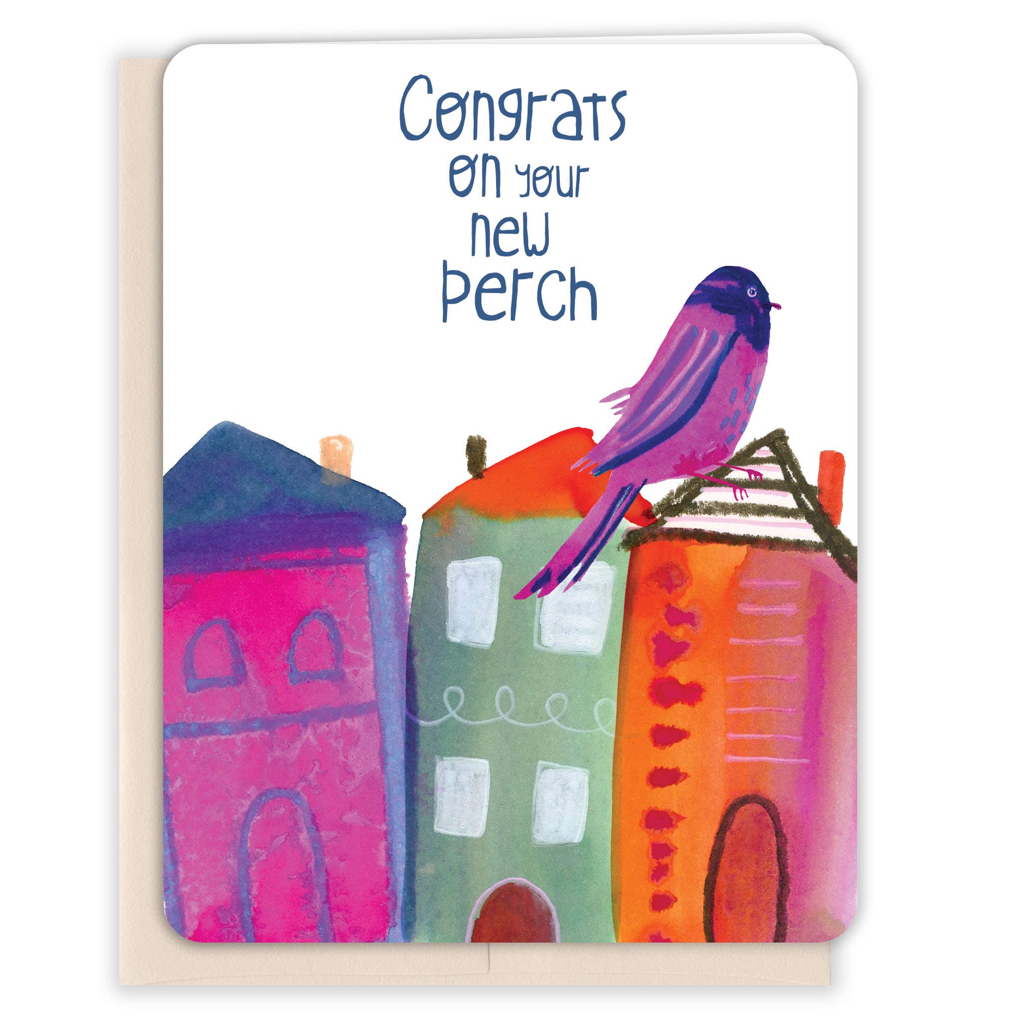 New Perch New Home Card - One Strange Bird