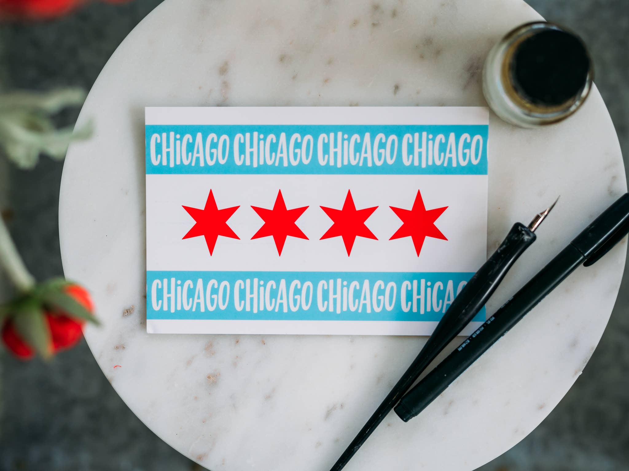 Chicago Flag Postcard
