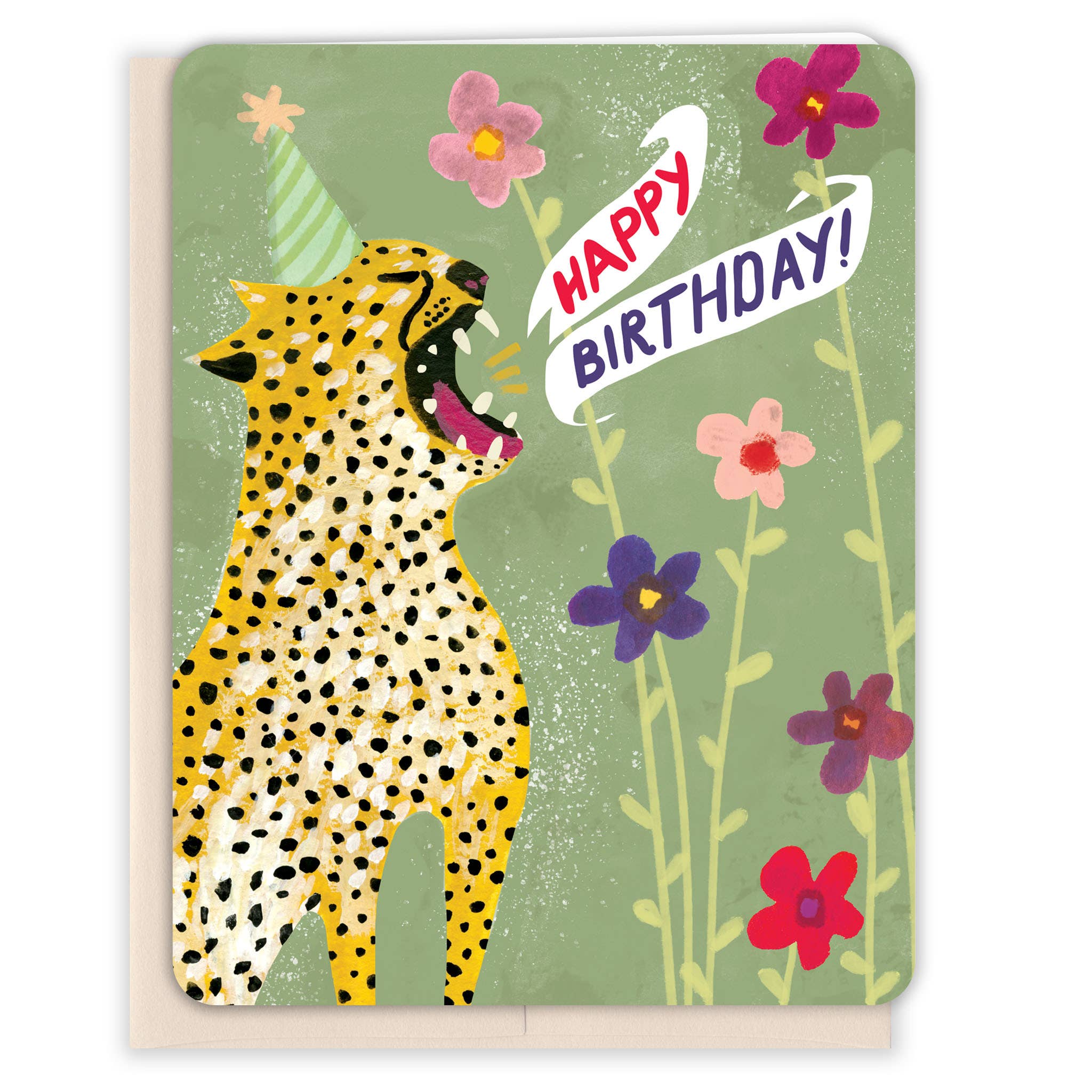 Wild Cat Birthday Card
