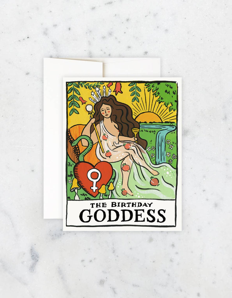 Birthday Goddess Card - One Strange Bird