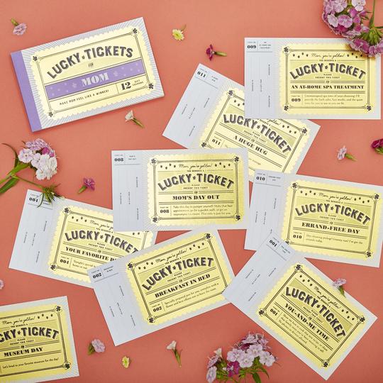Lucky Tickets for Mom 12 Gift Coupons - One Strange Bird