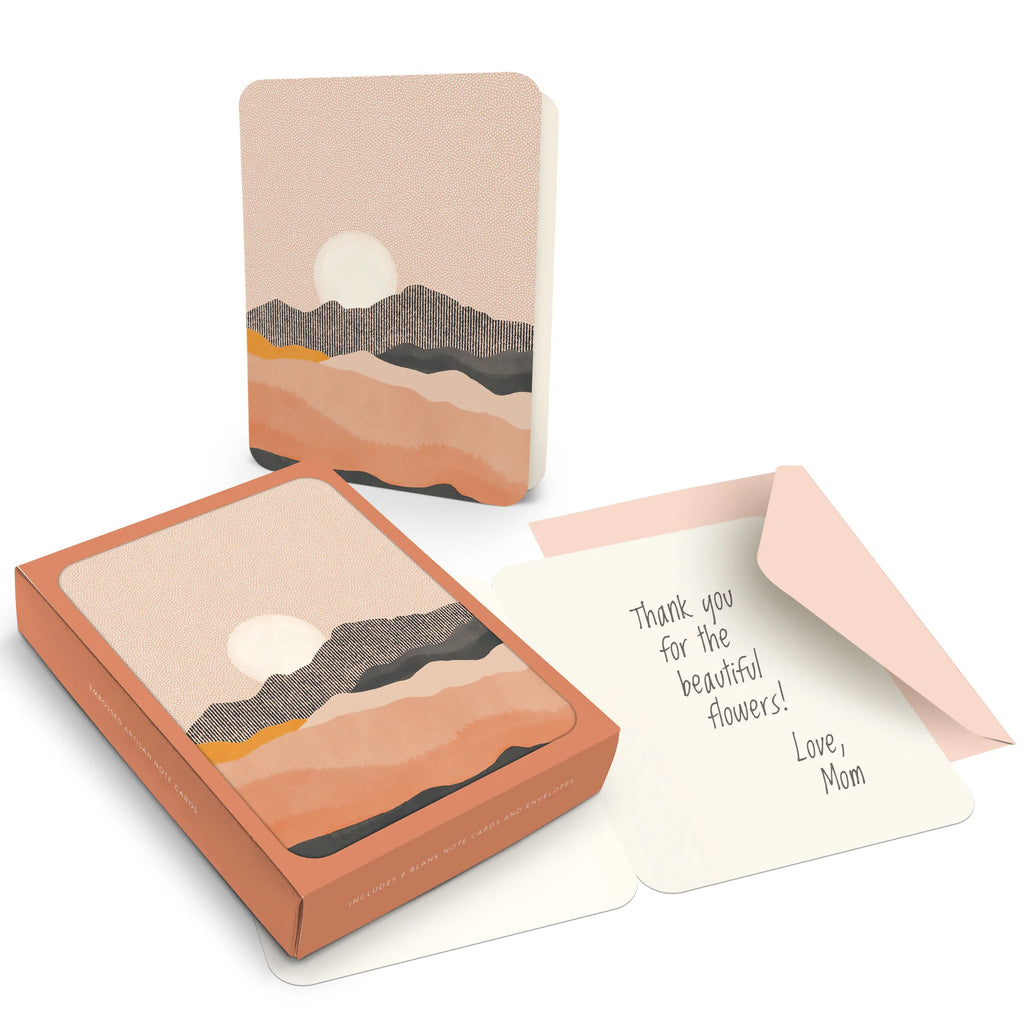 Artisan Notecards: Sun on the Horizon
