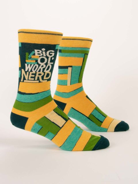 Big Ol' Word Nerd M-Crew Socks