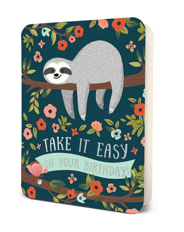 Sloth Birthday Card