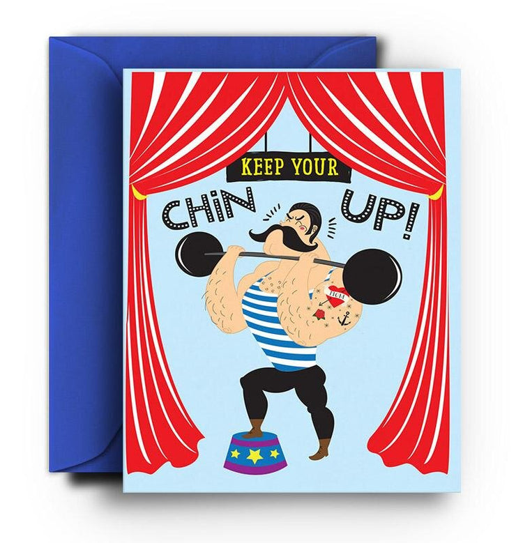 Keep Your Chin Up Card - One Strange Bird