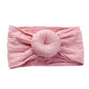 Baby Cable Knit Donut Nylon Headbands