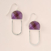 Modern Stone Chandelier Earrings