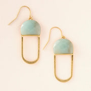 Modern Stone Chandelier Earrings