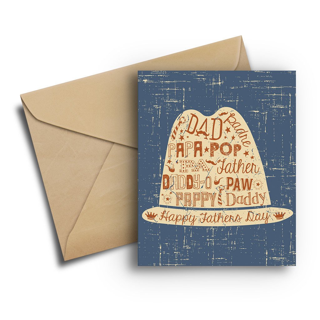 Dad Hat Father's Day Card - One Strange Bird