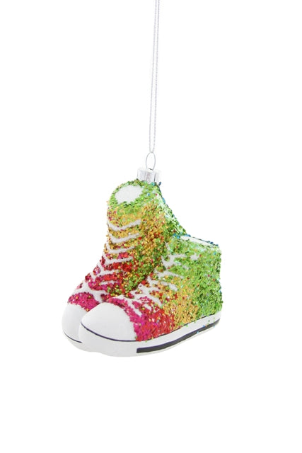 Glittered Rainbow Sneaker - One Strange Bird
