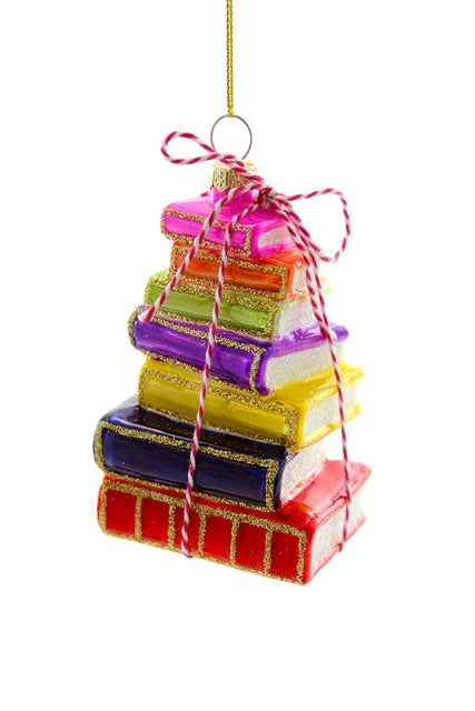 Stacked Tomes (Bright) Ornaments