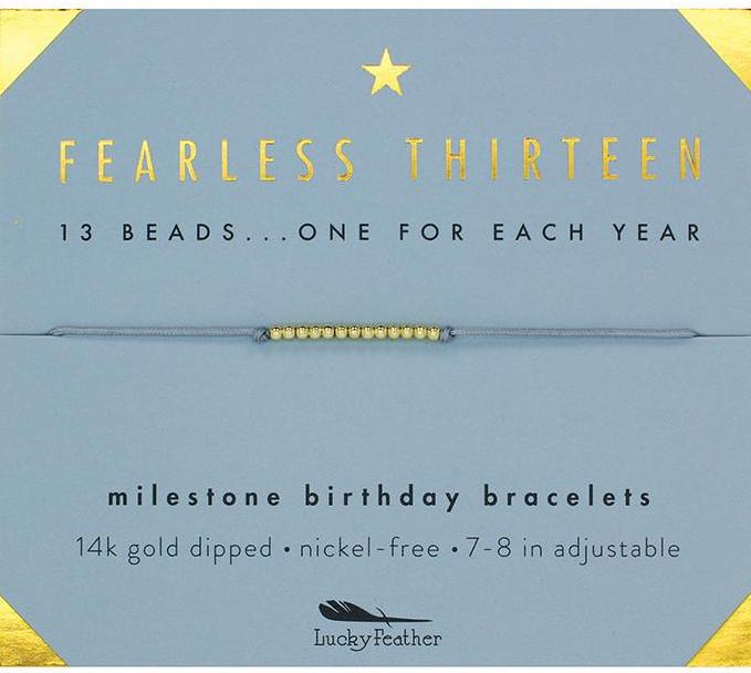 LUCKY FEATHER MILESTONE BIRTHDAY BRACELETS - One Strange Bird