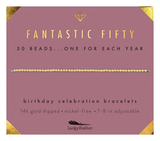 LUCKY FEATHER MILESTONE BIRTHDAY BRACELETS - One Strange Bird