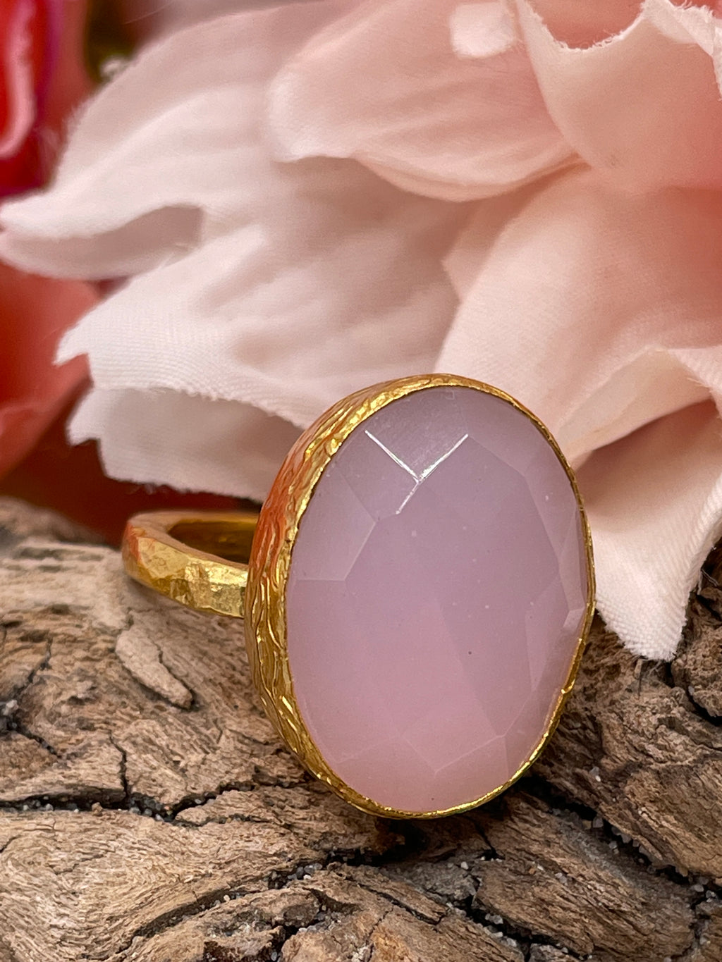 Small Oval Stone Ring