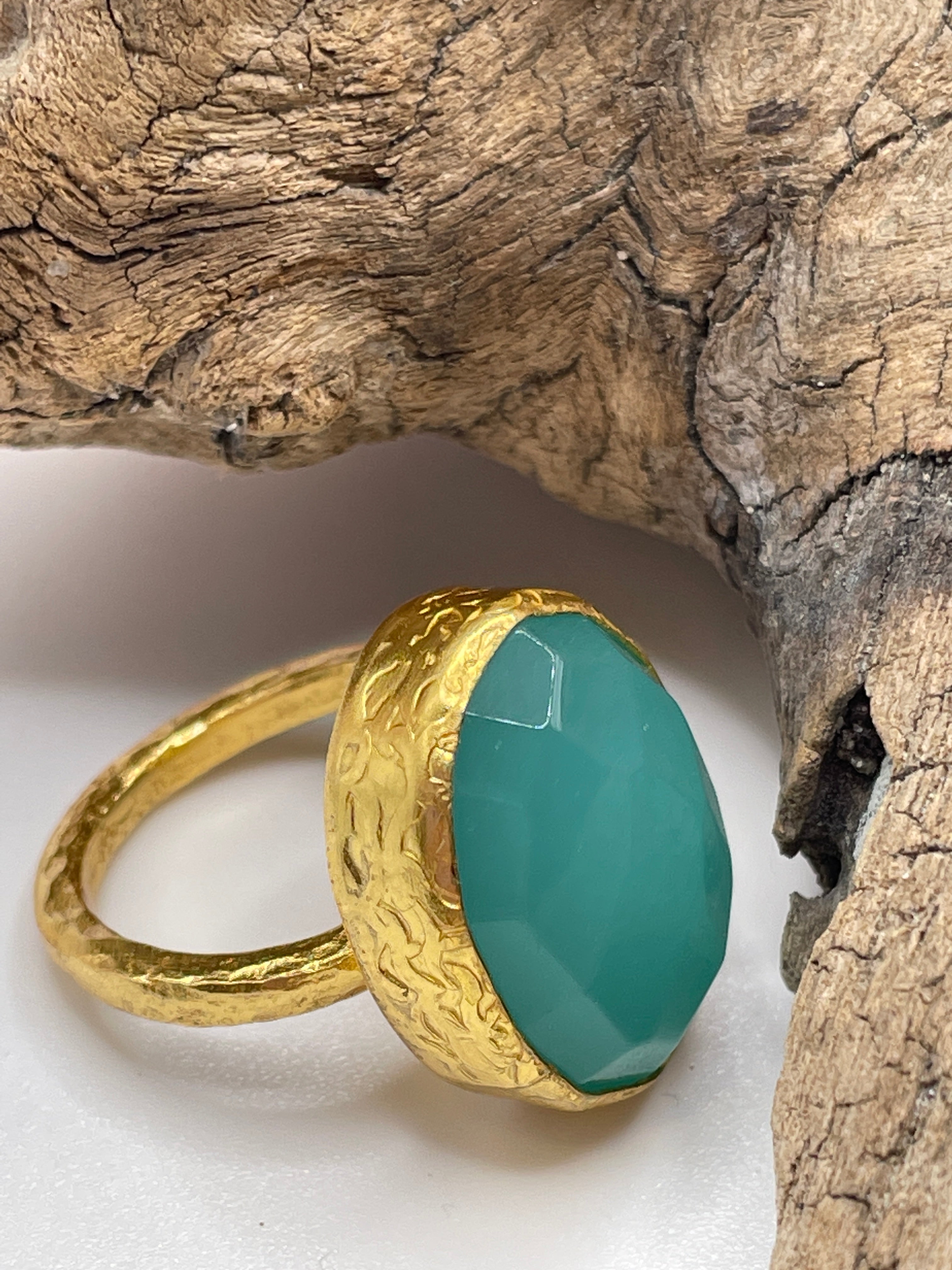 Small Oval Stone Ring