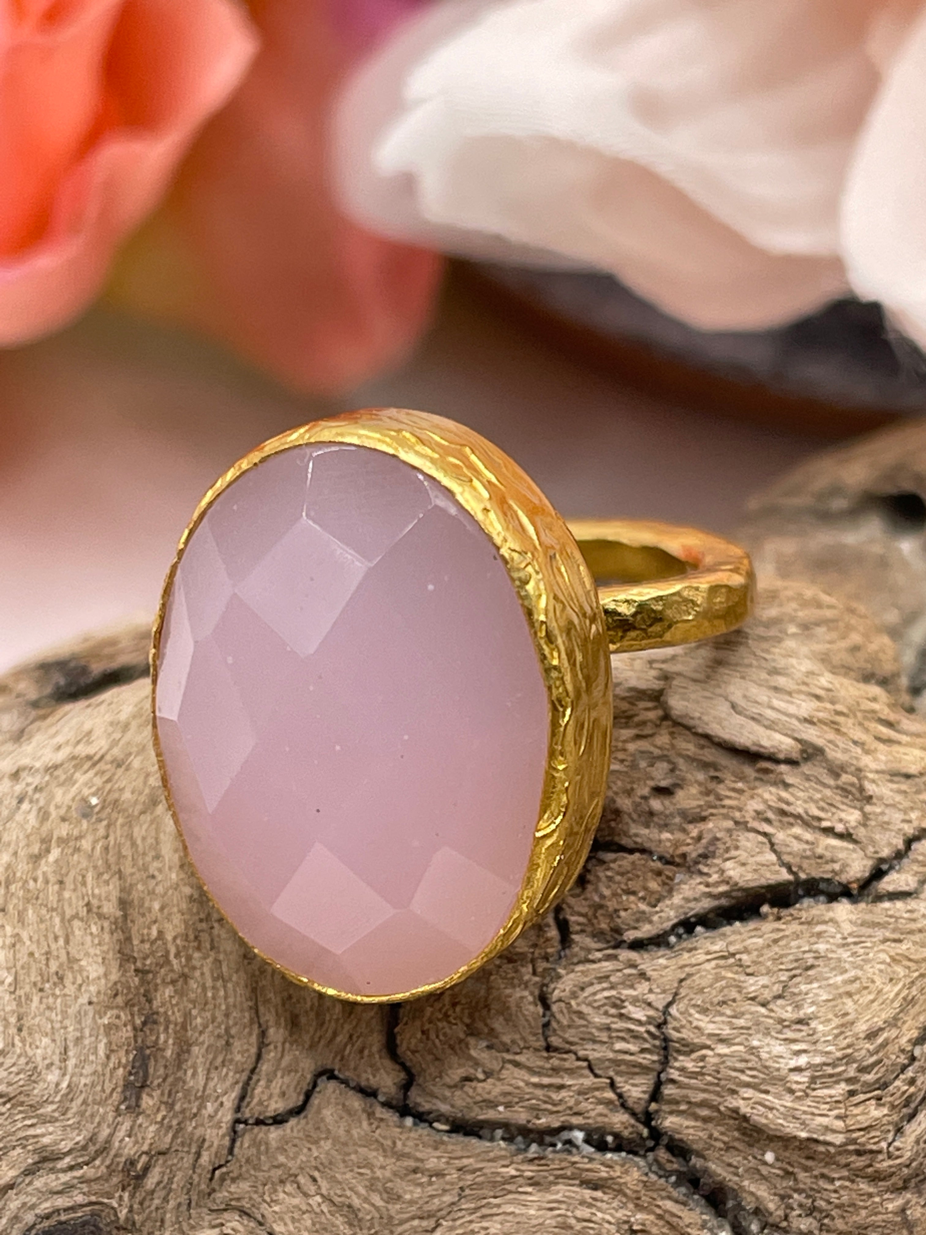 Small Oval Stone Ring