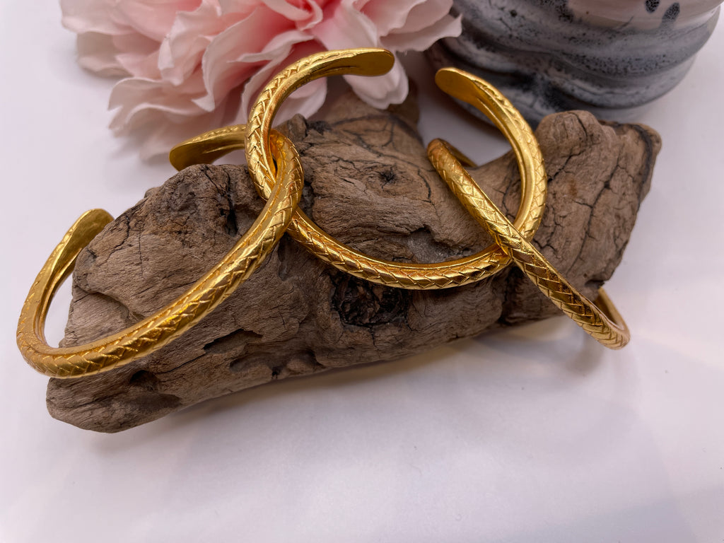 Snake Brass Bangle