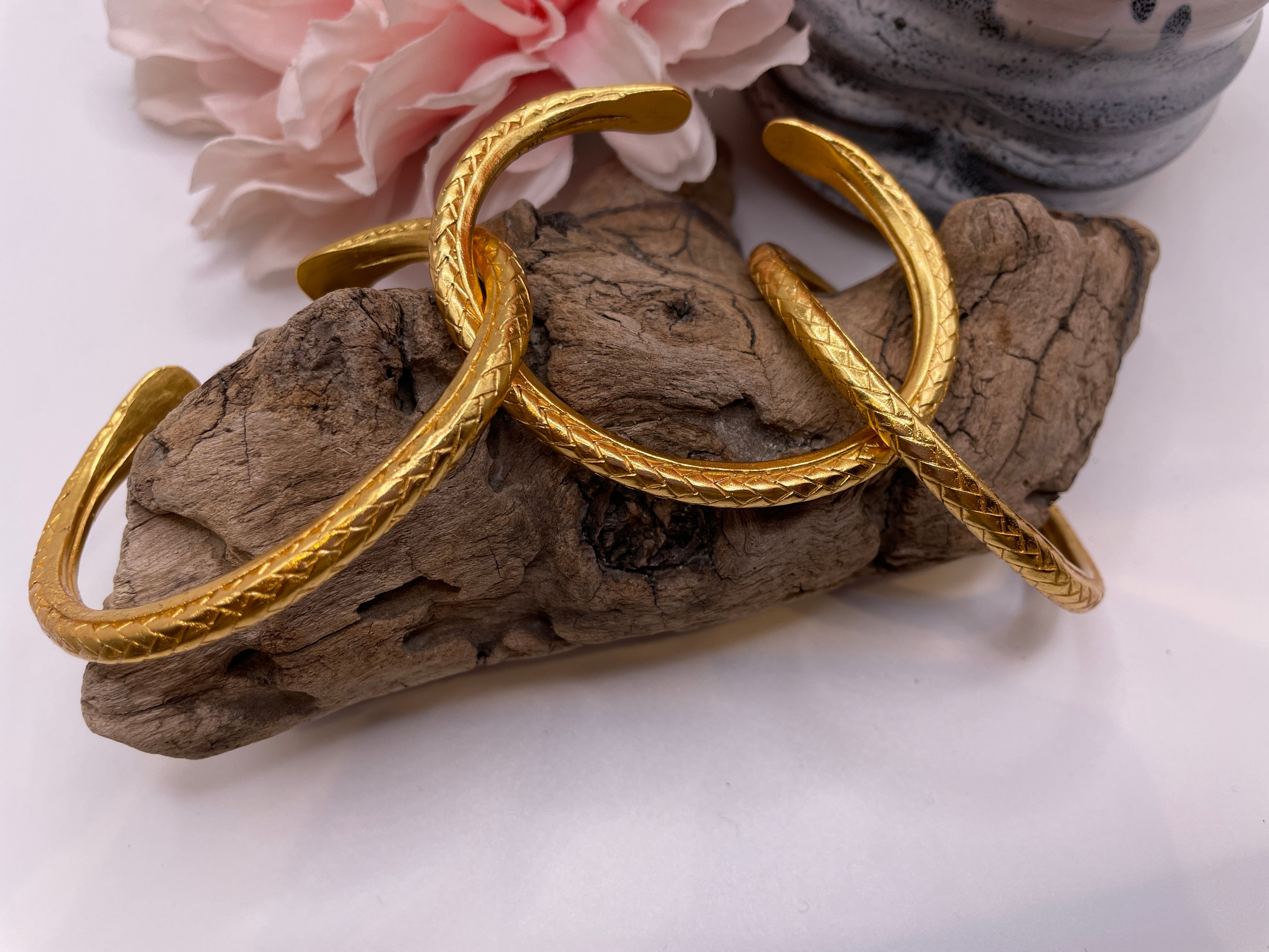 Snake Brass Bangle