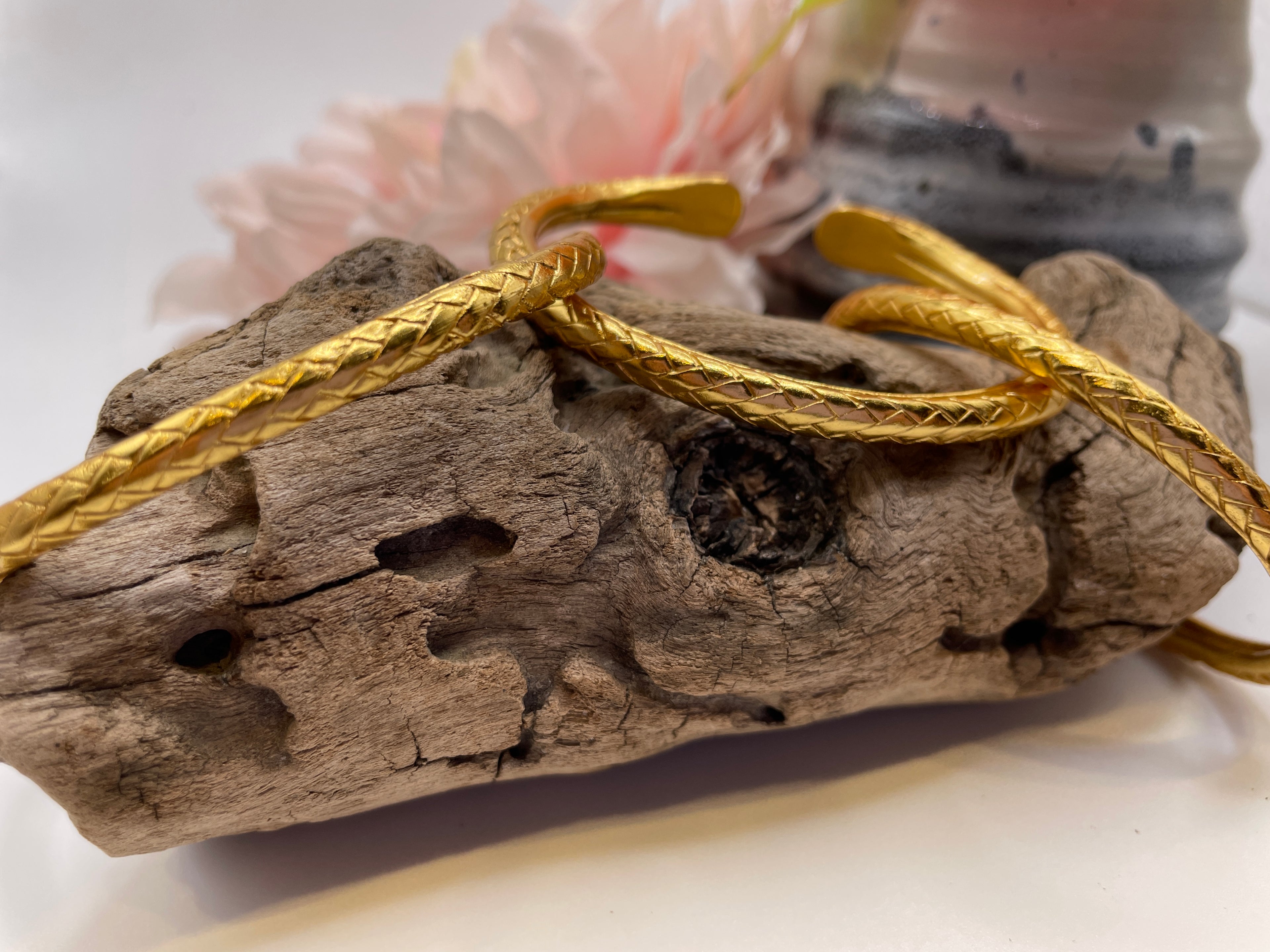 Snake Brass Bangle