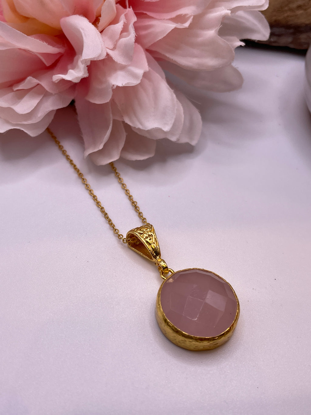 Circle Stone Necklace