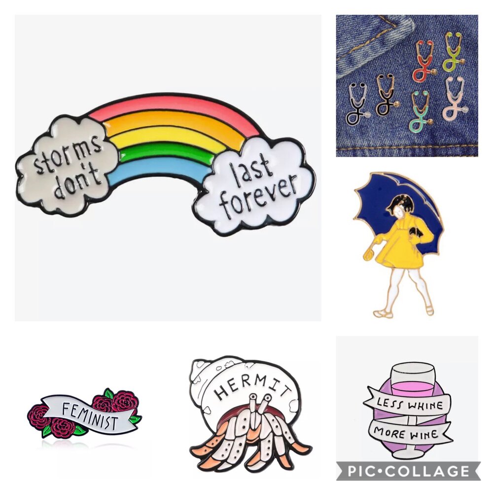 Fun Enamel Pins - One Strange Bird