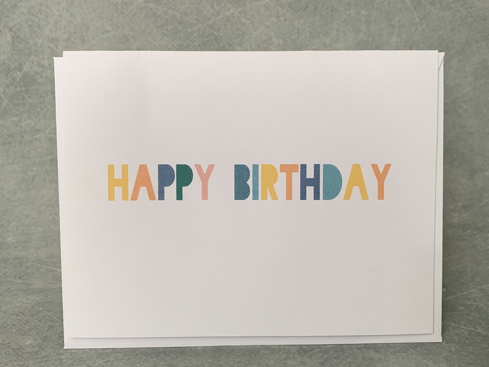 Happy Birthday Multicolor - One Strange Bird