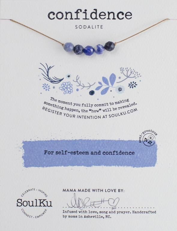 SODALITE INTENTION NECKLACE FOR CONFIDENCE - One Strange Bird