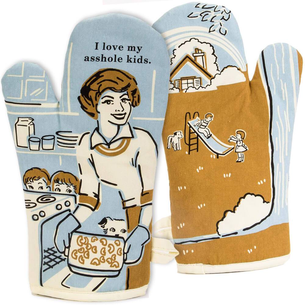 Humor Oven Mitts - One Strange Bird