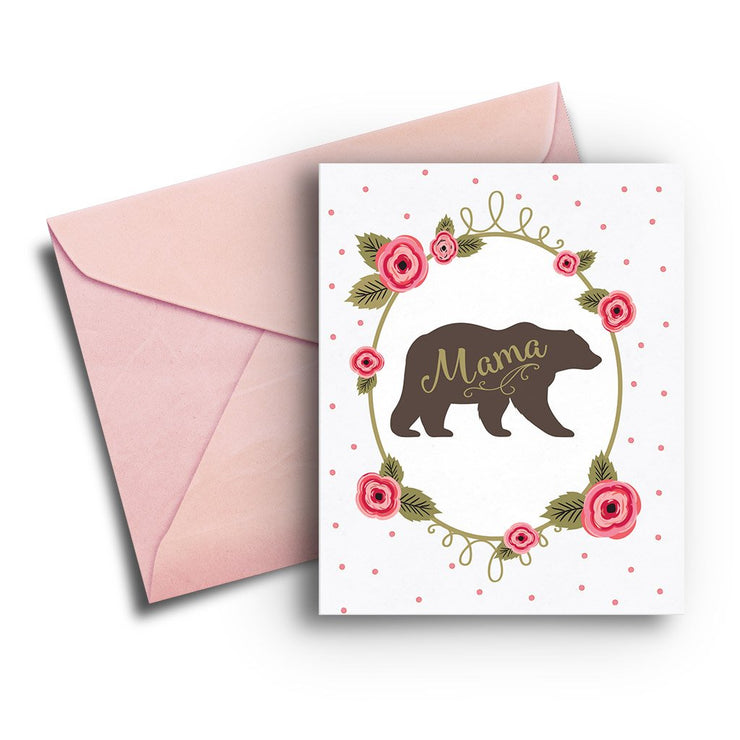 Mama Bear Mother's Day Card - One Strange Bird