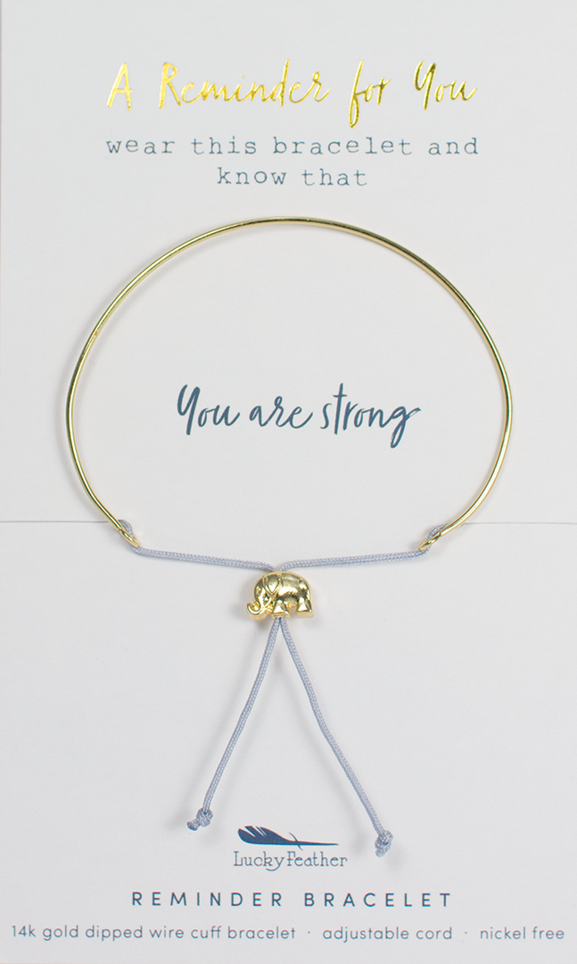 LUCKY FEATHER REMINDER BRACELETS - One Strange Bird