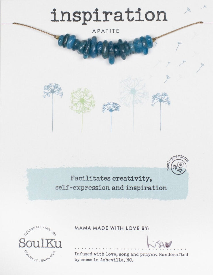 APATITE SEED NECKLACE FOR INSPIRATION - One Strange Bird