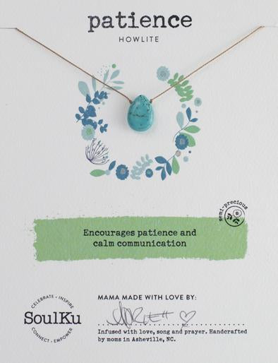 Howlite Soul-Full of Light Necklace for Patience - One Strange Bird