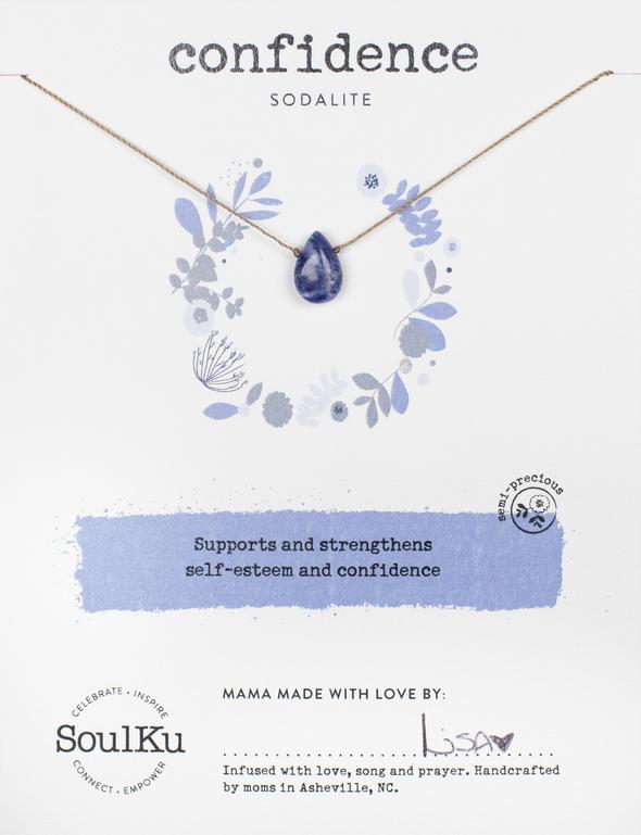 SODALITE SOUL-FULL OF LIGHT NECKLACE FOR CONFIDENCE - One Strange Bird