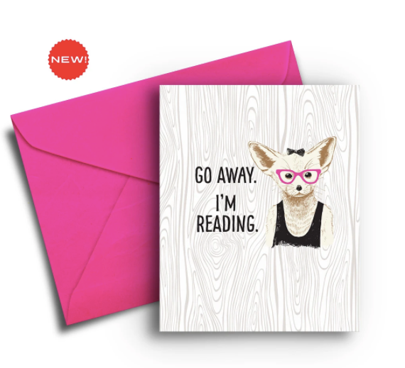 Go Away, I'm Reading Card - One Strange Bird