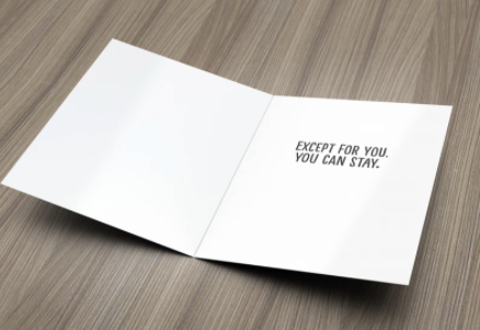 Go Away, I'm Reading Card - One Strange Bird