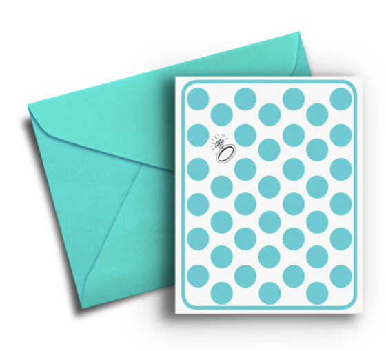 Ring & Dots Engagement Card - One Strange Bird