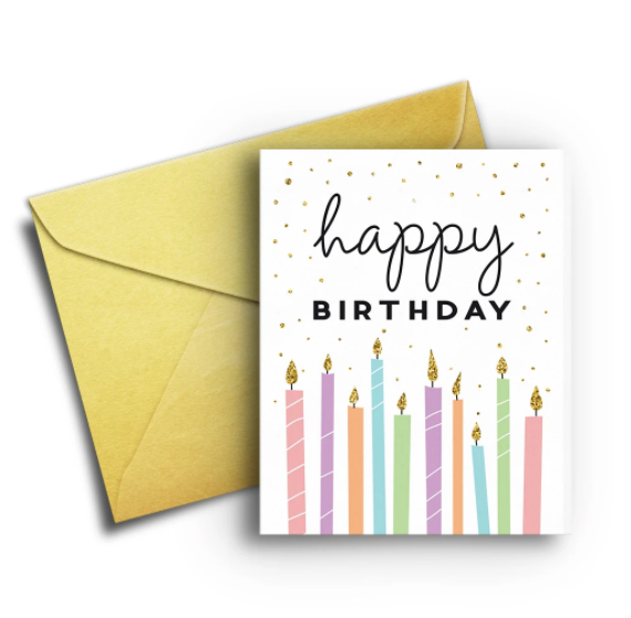 Pretty Birthday Candles - One Strange Bird