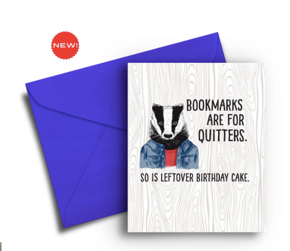 Bookmarks for Quitters Birthday Card - One Strange Bird