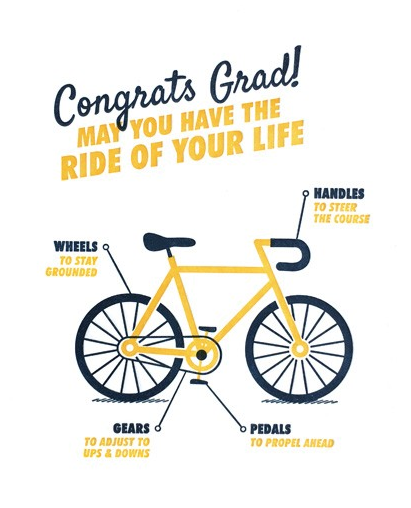 Graduation Bicycle - One Strange Bird