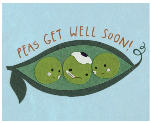 Peas Get Well - One Strange Bird