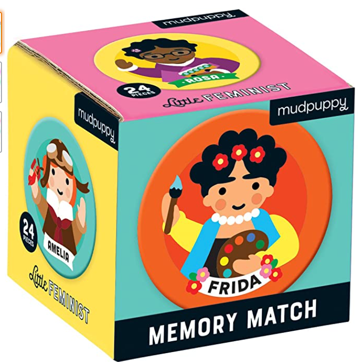 MINI MEMORY MATCH GAME: LITTLE FEMINIST - One Strange Bird