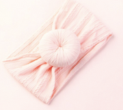 Baby Cable Knit Donut Nylon Headbands - One Strange Bird